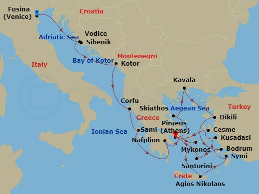 21-night Adriatic, Greek & Aegean Treasures Cruise