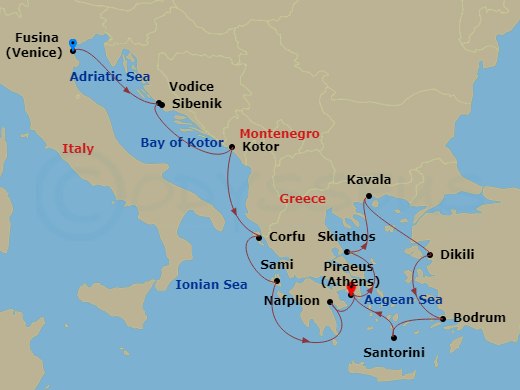 14-night Greek & Aegean Treaures Cruise