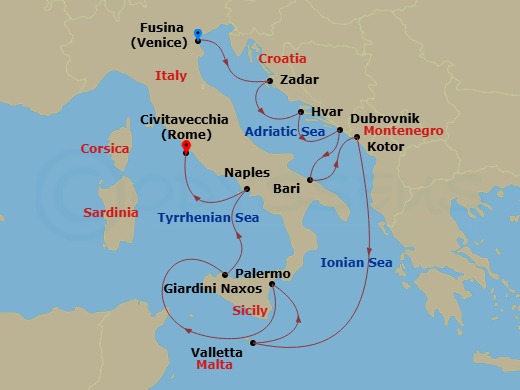 11-night Mediterranean Cruise