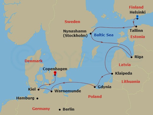 9-night Baltic Cruise: Germany, Sweden & Poland