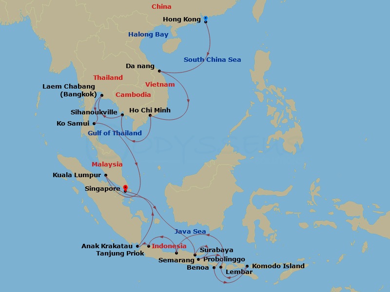 28-night Far East & Indonesian Holiday Collector Cruise 