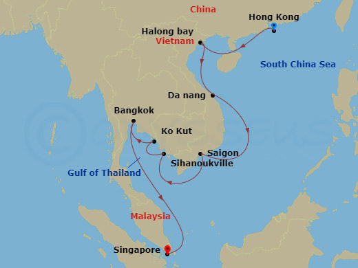 14-night Thailand, Cambodia & Vietnam Cruise 