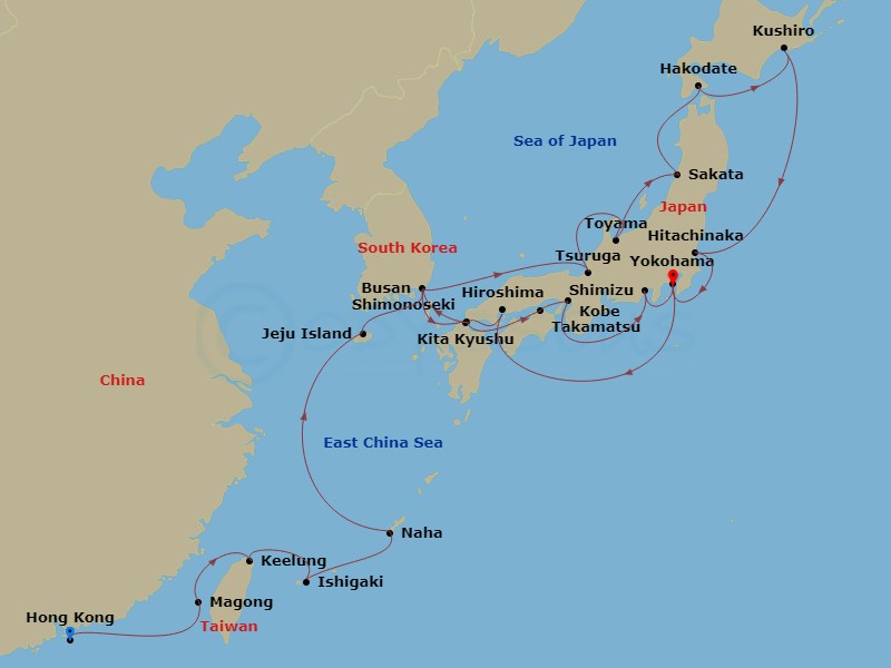 28-night East Asia, Japan's Crafts & Cherry Blossoms Cruise