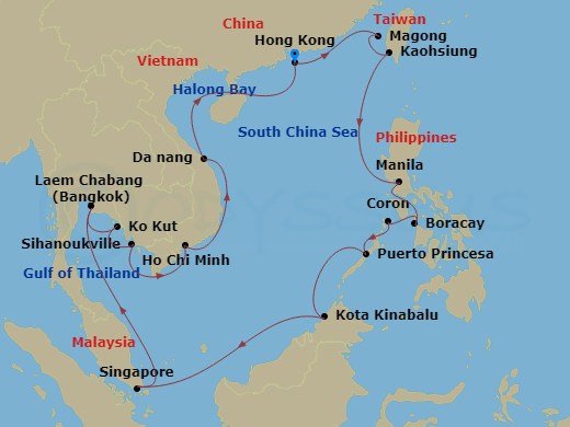 28-night Circle The South China Sea Cruise
