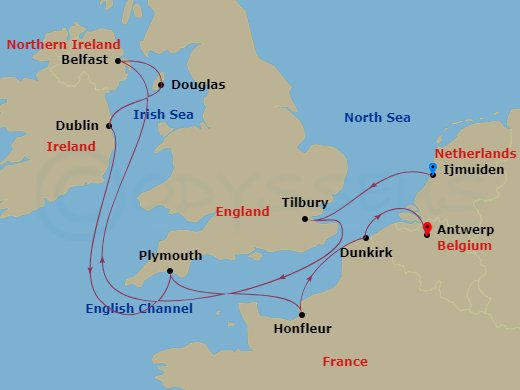 10-night English Channel Charms Voyage