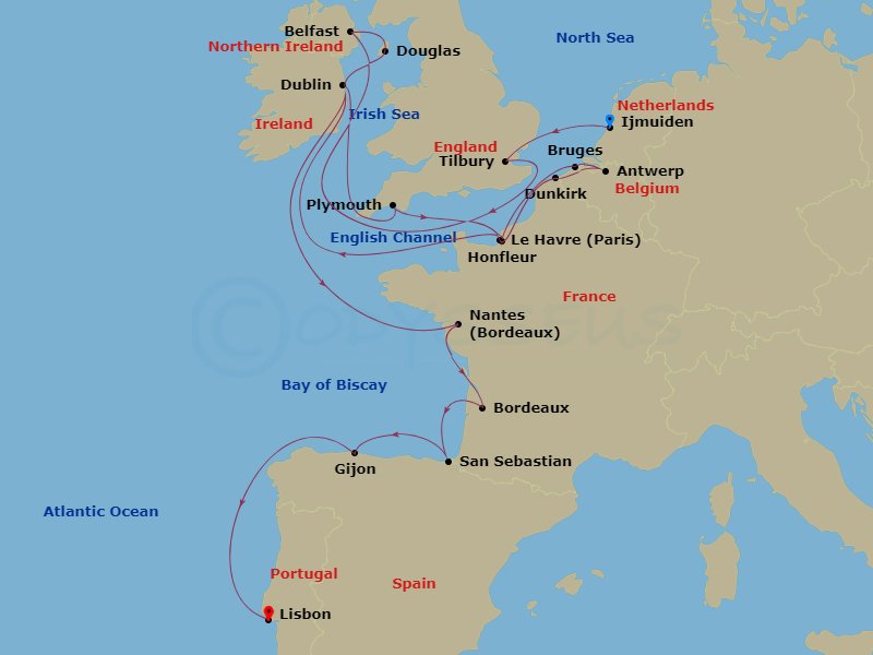 22-night European Horizons Voyage