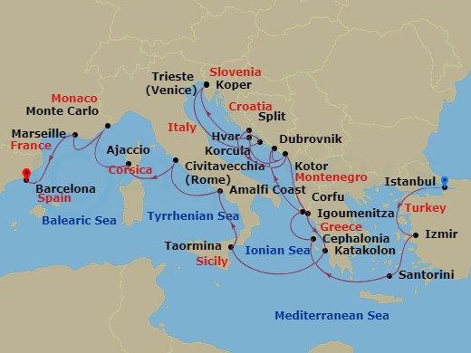22-night Mediterranean Solstice Voyage