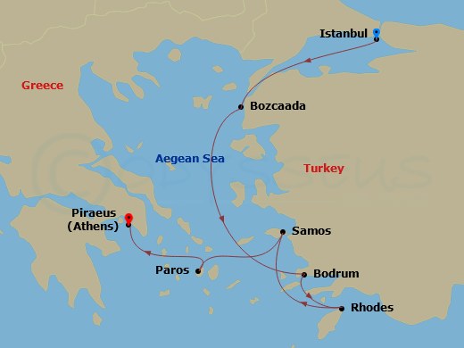 7-night A Journey from Istanbul to Athens Cruise
