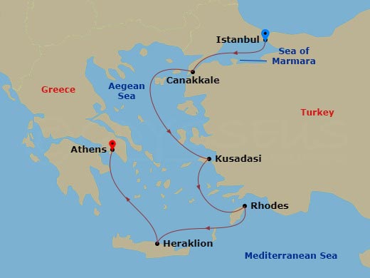 7-night Ancient Mediterranean Treasures Cruise