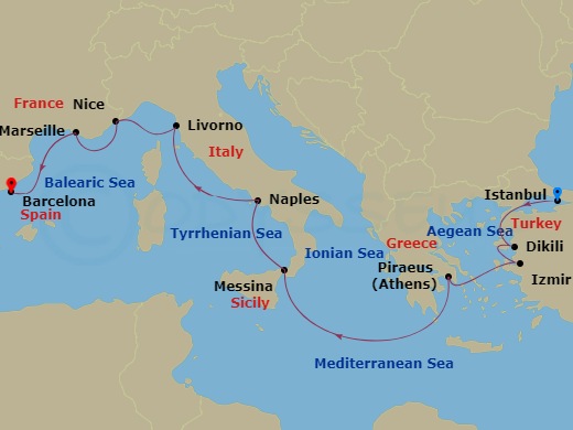 10-night Mediterranean Seafarer Voyage