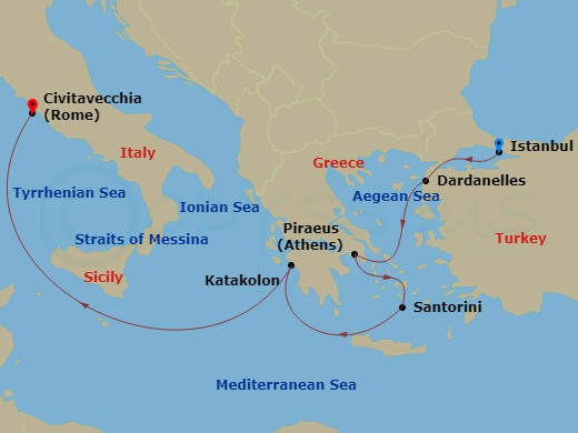 7-night Mediterranean, Turkey & Greek Isles Cruise