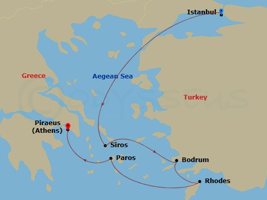 Itinerary map