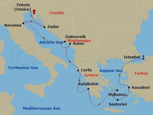 10-night Greek Isles: Santorini & Mykonos Cruise