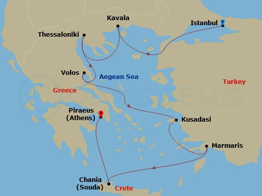 10-night A Journey from Istanbul to Athens Cruise