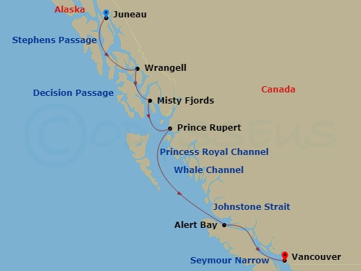 7-Day Glacier Bay & Canadian Inside Passage