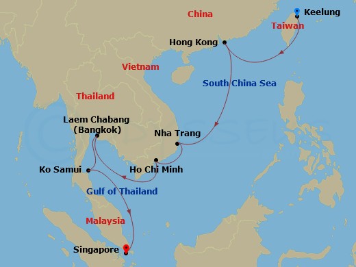 10-night Asia - South East Cruise