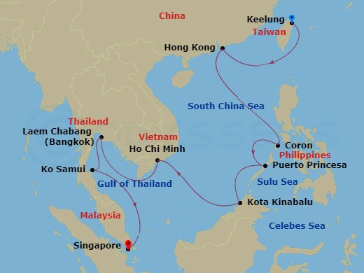 13-night Asia - South East Cruise 