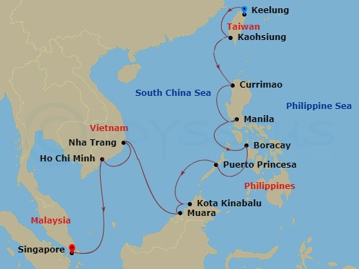 12-night Asia: Philippines, Vietnam & Malaysia Cruise