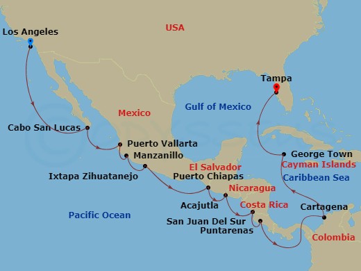 17-night Panama Canal: Mexico & Costa Rica Cruise