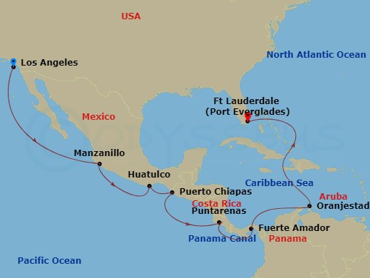 16-night Panama Canal - Ocean To Ocean Cruise