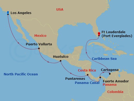 15-night Panama Canal - Ocean To Ocean Cruise