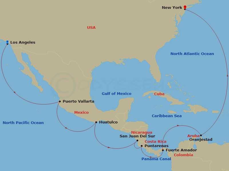 18-night Panama Canal - Ocean To Ocean Cruise