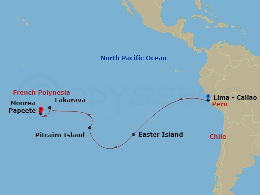 16-Night Pacific Mysteries Voyage