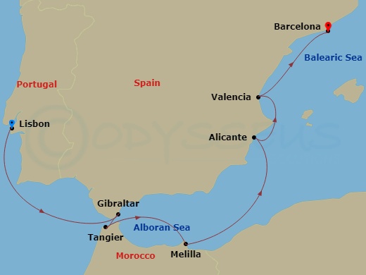 7-night Morocco & Spain's Southern Coast Cruise
