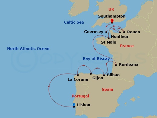 14-night Northern Europe Cruise - Lisbon To Southampton