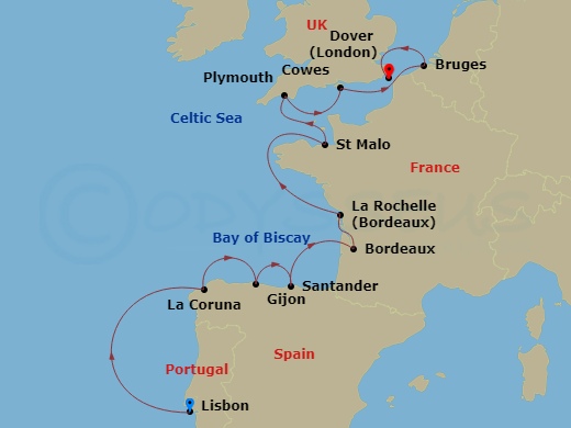 14-night Bay Of Biscay & English Channel Cruise