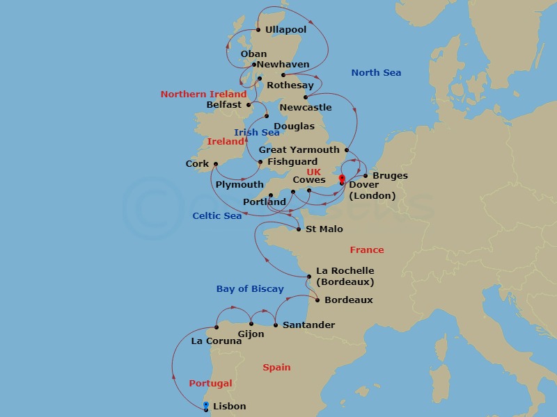 28-night Bay Of Biscay & British Isles Cruise