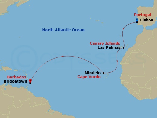 12-night Transatlantic Cruise