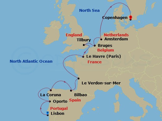 11-night Western Europe & Scandinavia Cruise
