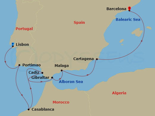 10-night Souks and Sherries – Iberia and Morocco Cruise