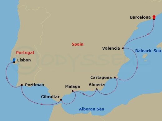 7-Night Spain Intensive Voyage