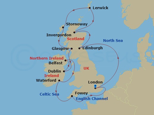 11-night British Isles Bounty Voyage
