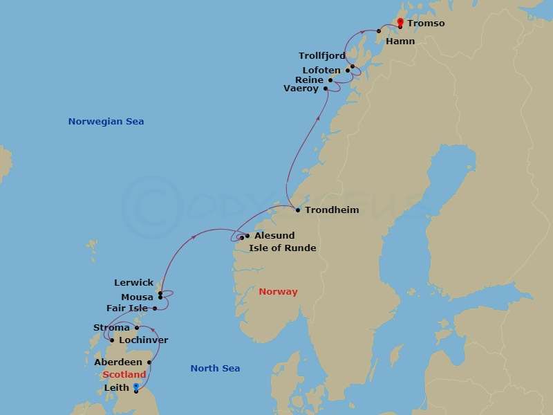 14-night Scotland & Norwegian Fjords Cruise