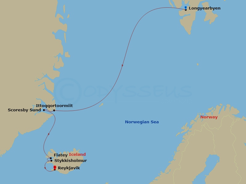 13-night Arctic Norway, Greenland and Iceland Cruise