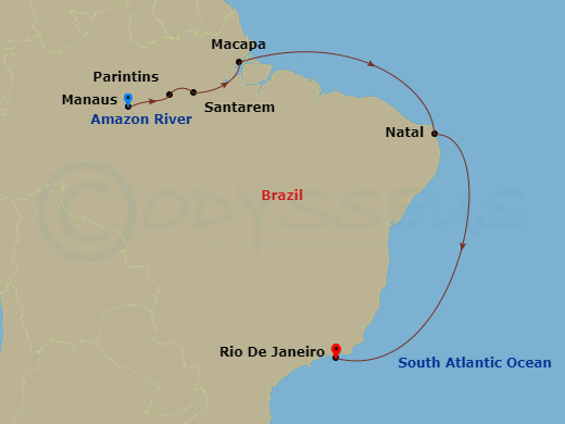 14-Day Amazon Delta & Coast Of Brazil