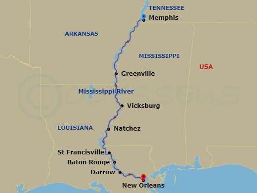 7-night Mississippi Delta Explorer Cruise