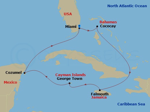 7-night Western Caribbean Holiday Cruise