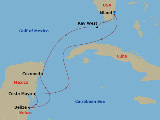 7-night A Journey from Miami to Miami Cruise