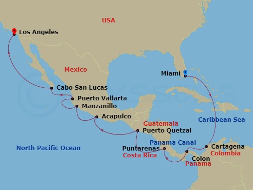 16-night Panama Canal: Mexico & Colombia Cruise