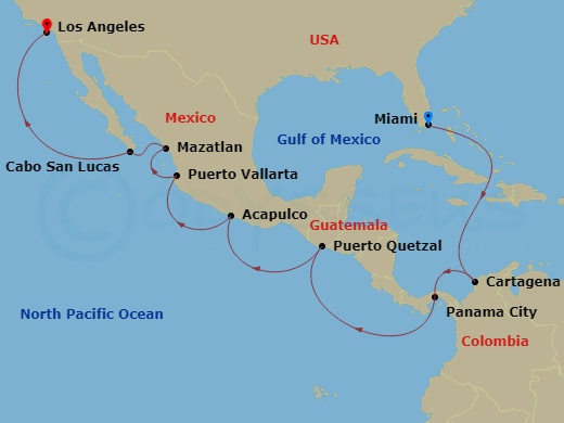 15-night Panama Canal: Mexico & Colombia Cruise