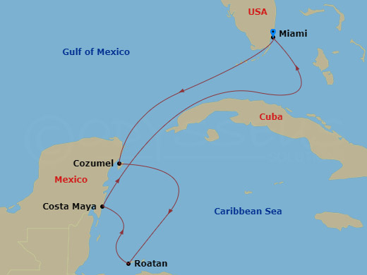 6-night Mexico & Honduras Cruise