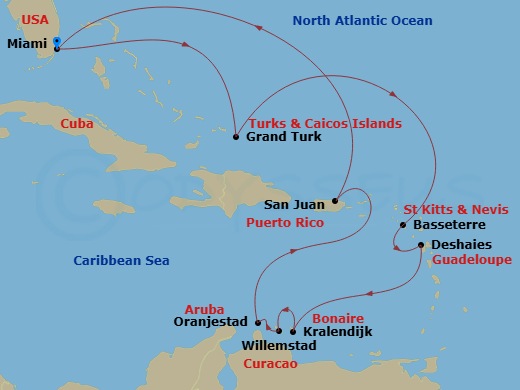 14-night Eastern & Southern Caribbean Cruise