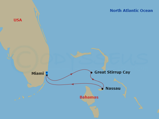 3-night Bahamas: Great Stirrup Cay & Nassau Cruise