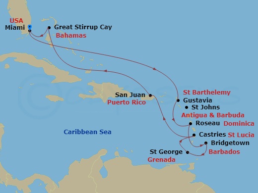 12-night Caribbean Wanderlust Voyage