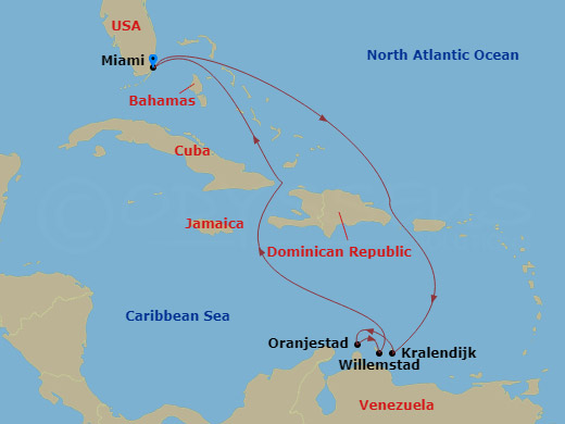 8-night Aruba, Bonaire & Curacao Cruise