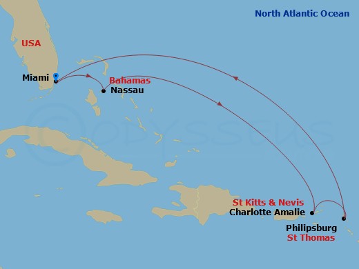 Itinerary map